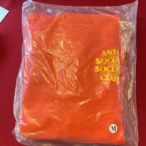 Anti Social Social club Kaburosai Orange hoodie